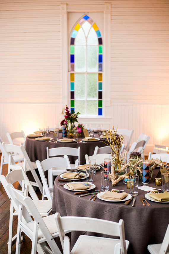 Modern geometric tablescape