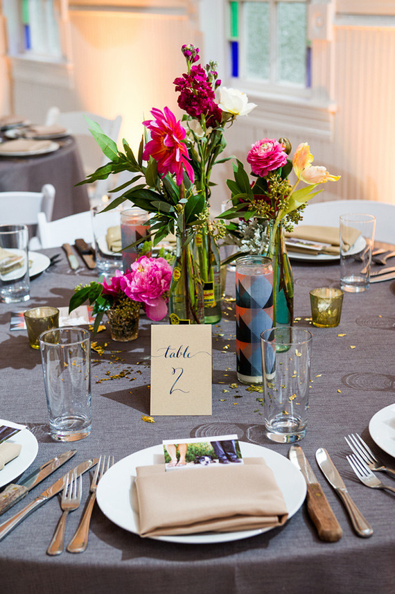 Modern geometric tablescape