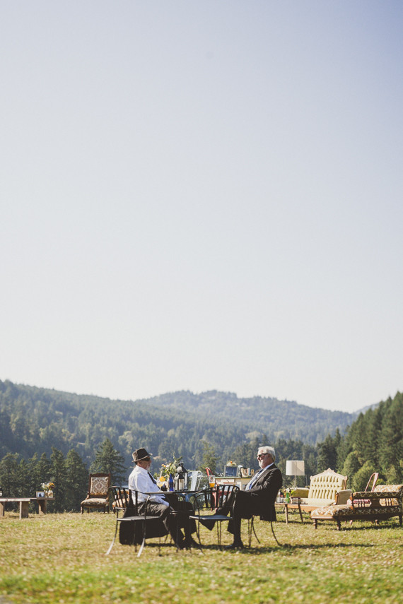 Farm wedding reception