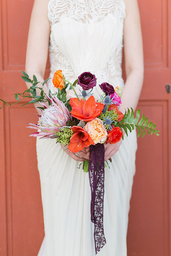 Colorful spanish inspired bouquet
