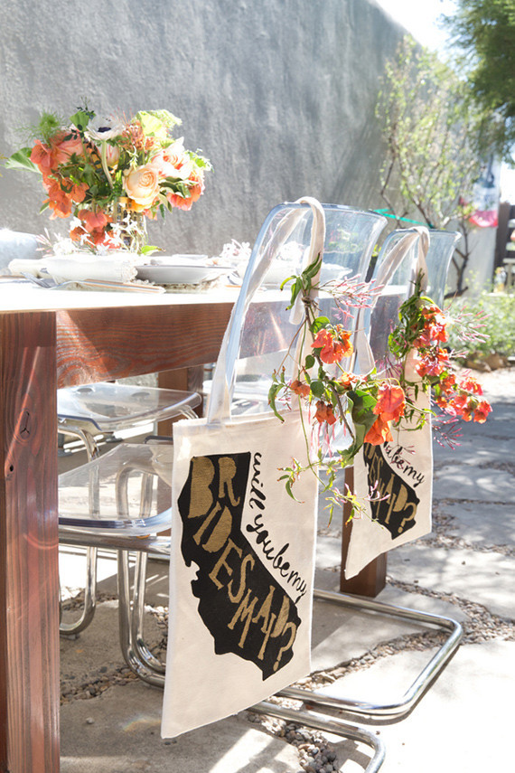 Midcentury modern tablescape with