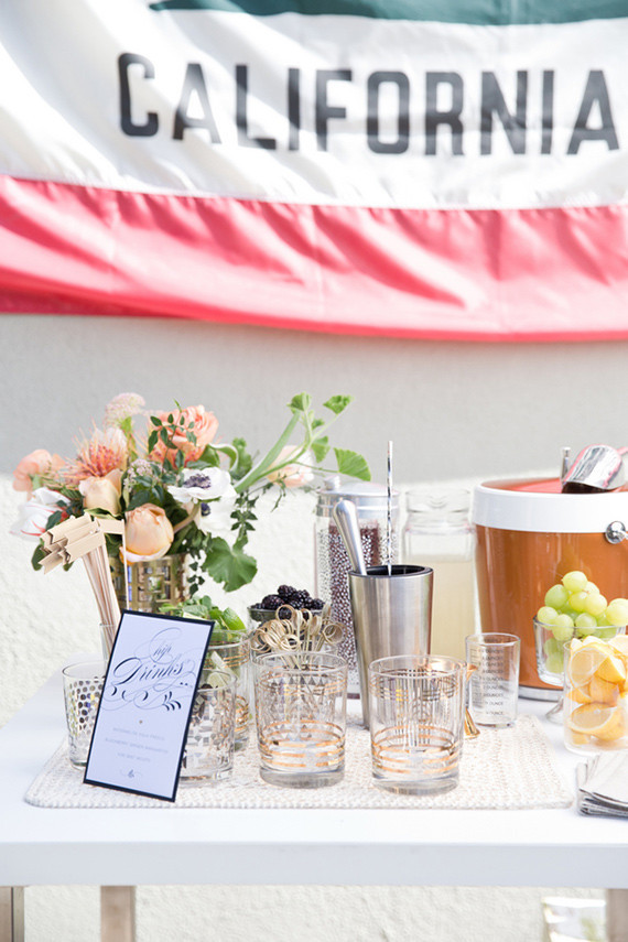 Midcentury modern bar