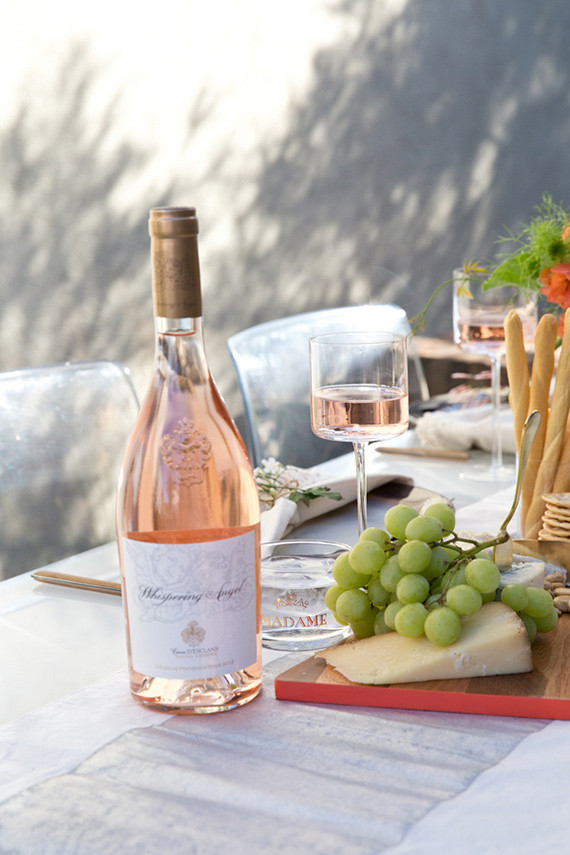 Rose and cheese plate set up