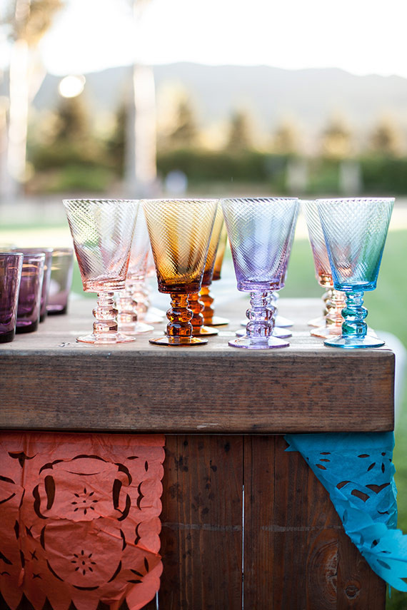 Cinco de Mayo colorful glassware Inspiration