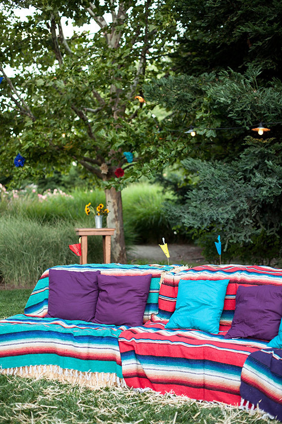 Cinco de Mayo colorful lounge area Inspiration