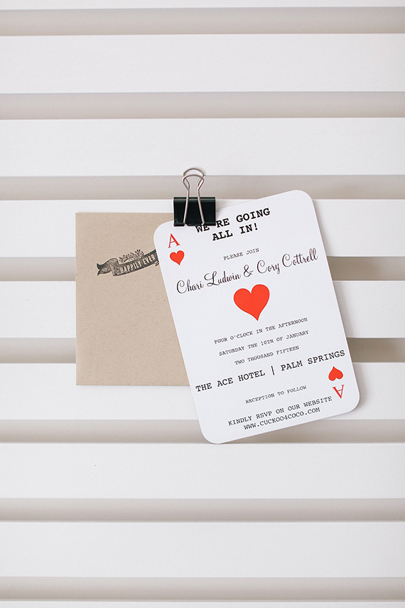Ace Hotel wedding invitations