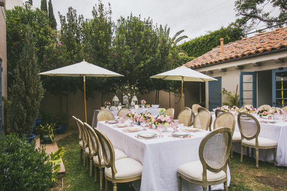 Backyard baby shower in Santa Monica