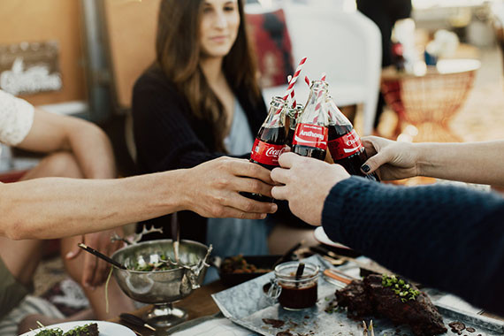 July 4th party ideas with Coke