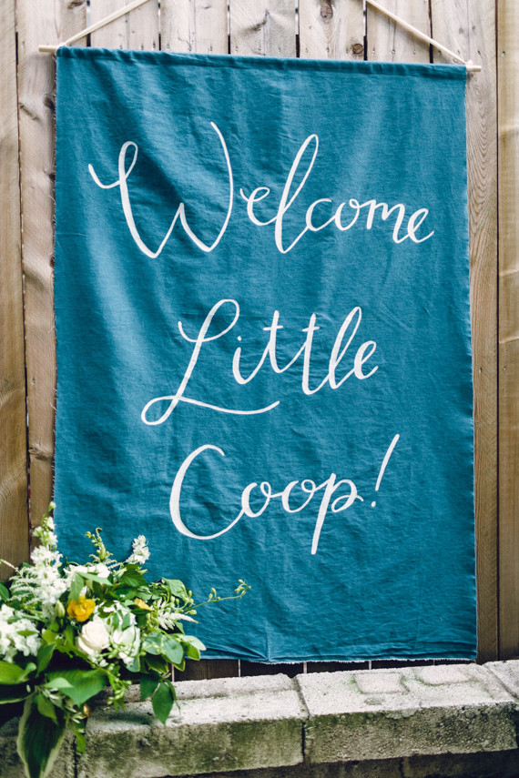 Blue Philadelphia Baby Shower by Confetti and Co