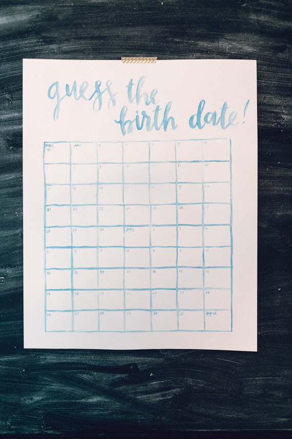 Guess the Birth Date sign Inspiration