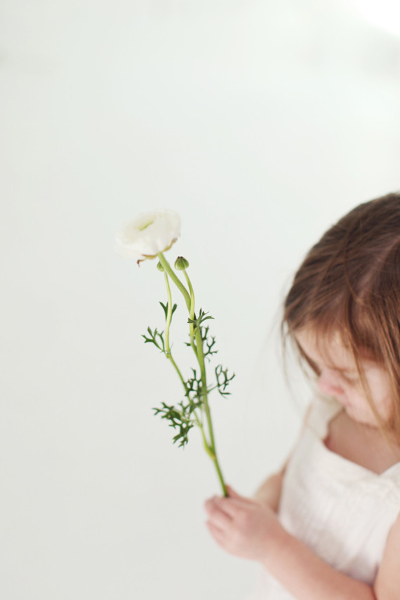 Floral studio maternity photos by Tracy Layne