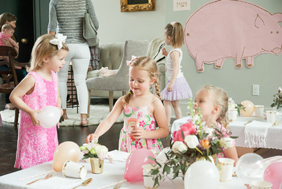 Pink and gold birthday party