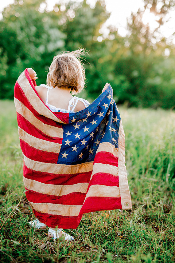 4th of July Sister Portraits