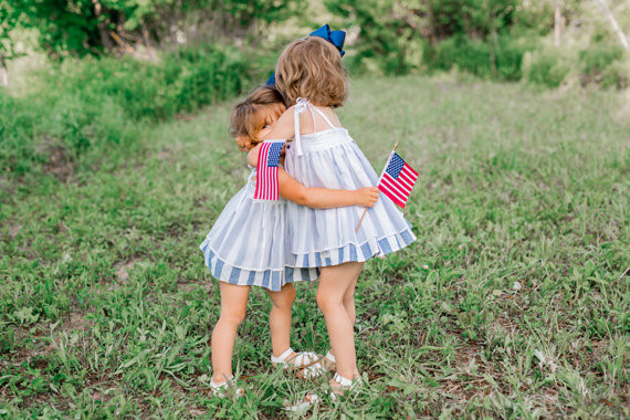 4th of July Sister Portraits