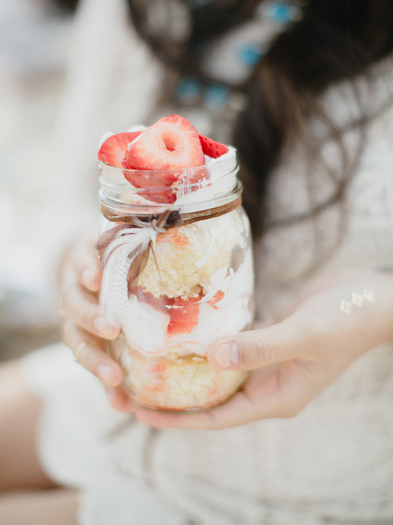 strawberry shortcake in a jar