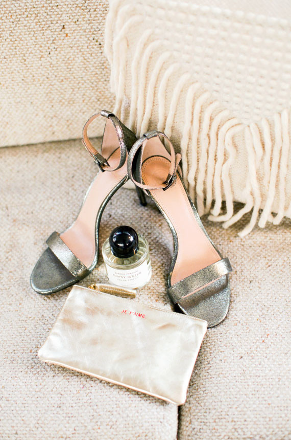 Tory Burch silver wedding shoes