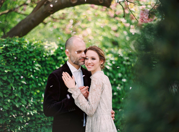 Cherry tree blossoms portraits
