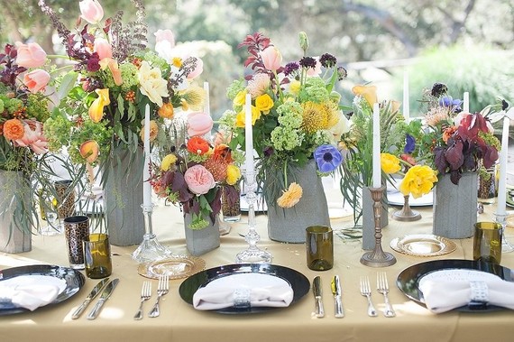 Jewel toned tablescape