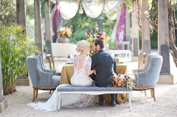 Outdoor reception decor