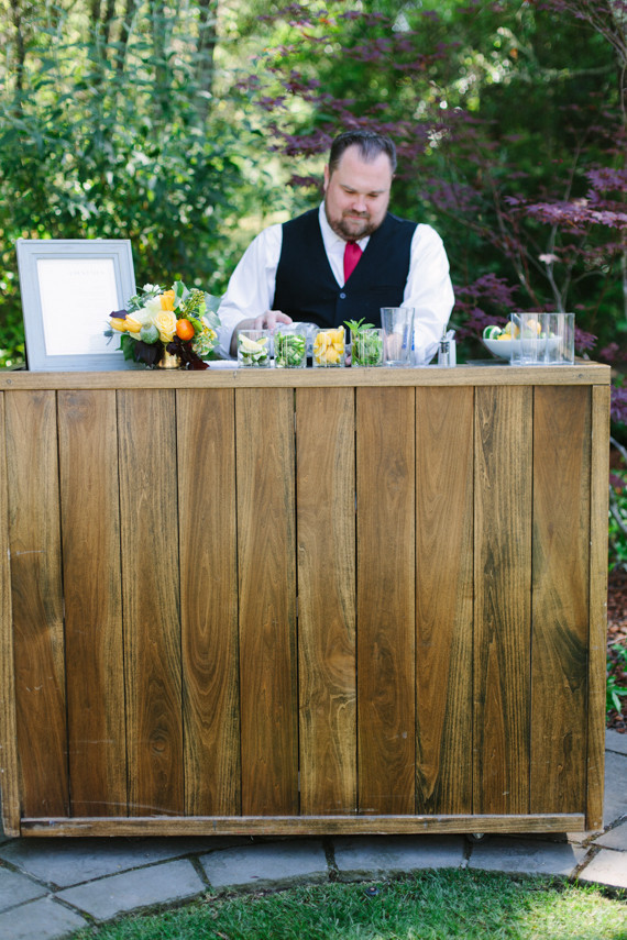 Vintage outdoor bar display