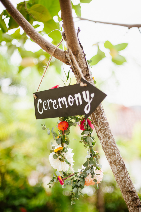Ceremony signage