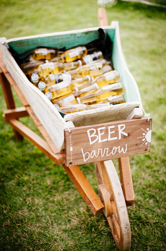 Rustic beer barrow