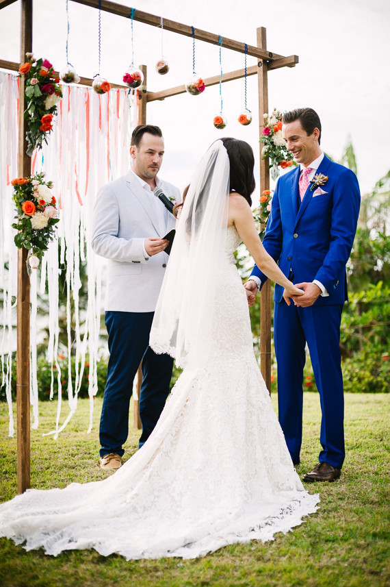 Outdoor wedding ceremony