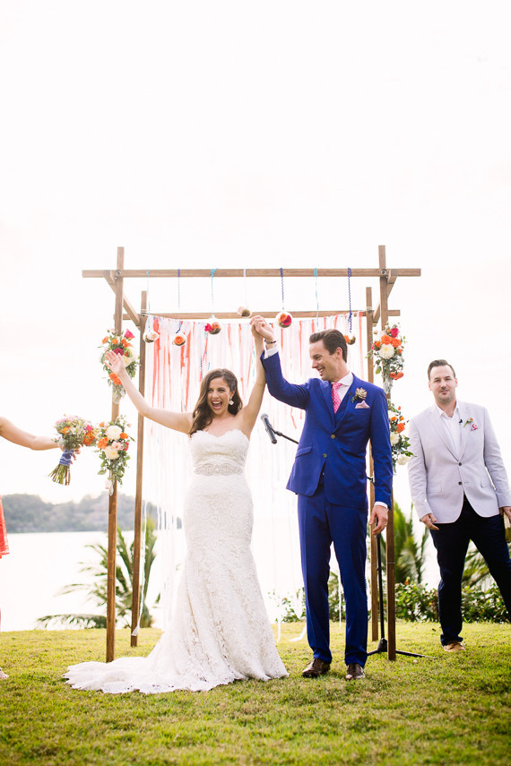 Outdoor wedding ceremony