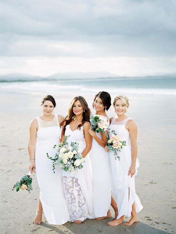 Beach bridesmaids portrait