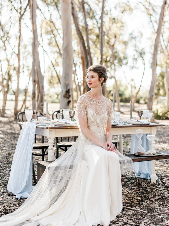 Rustic bride portrait