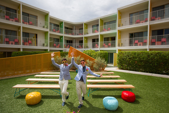Saguaro Hotel Palm Springs wedding ceremony