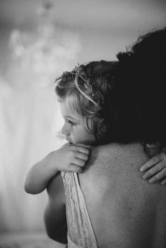 Mother-daughter maternity photos