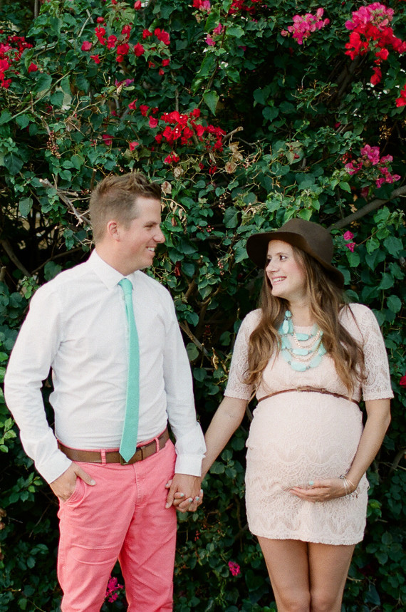 Triplet maternity photos