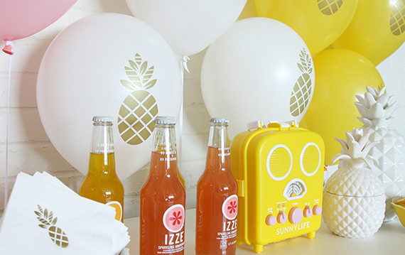 Pineapple and Flamingo party supplies Inspiration