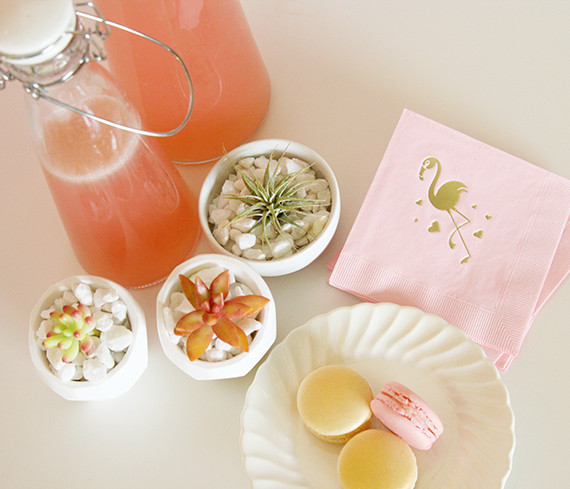 Pineapple and Flamingo party supplies Inspiration