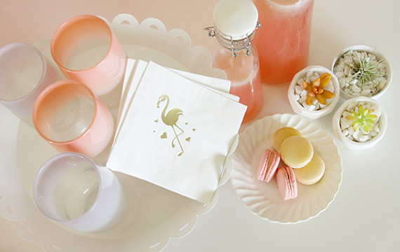 Pineapple and Flamingo party supplies Inspiration