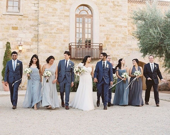 Wedding party portrait