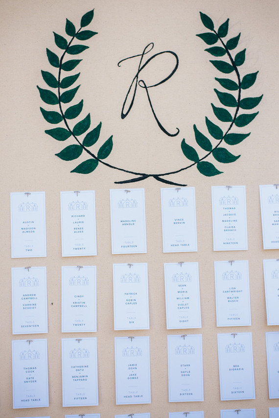 Escort card display Inspiration