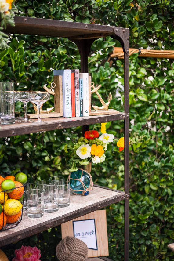 Summer cocktail bar