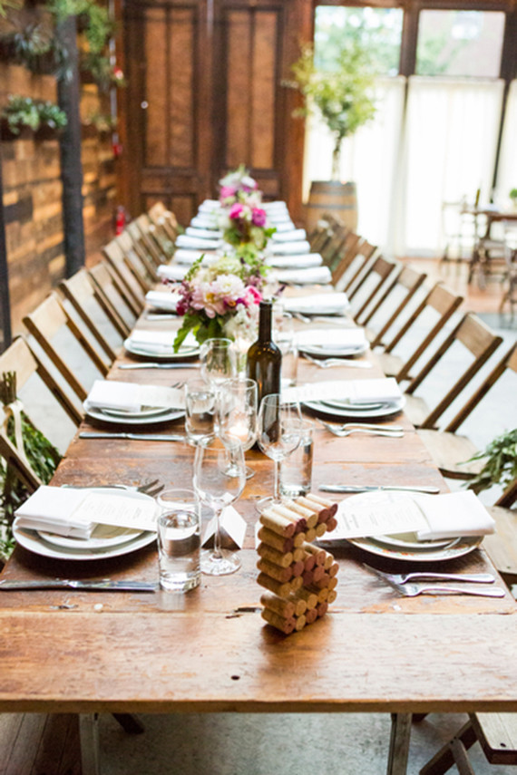Brooklyn Winery wedding tablescape