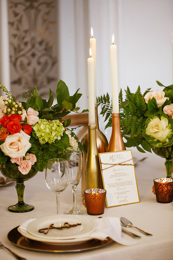 Intimate Brooklyn wedding tablescape