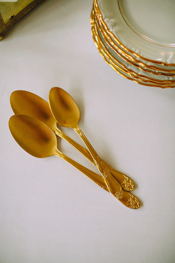 Gold flatware