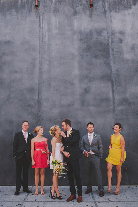 Modern wedding party