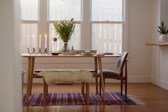 Valentine's dinner tablescape