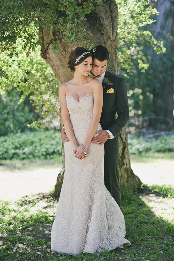 Bohemian wedding portrait