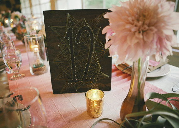Wooden art table number