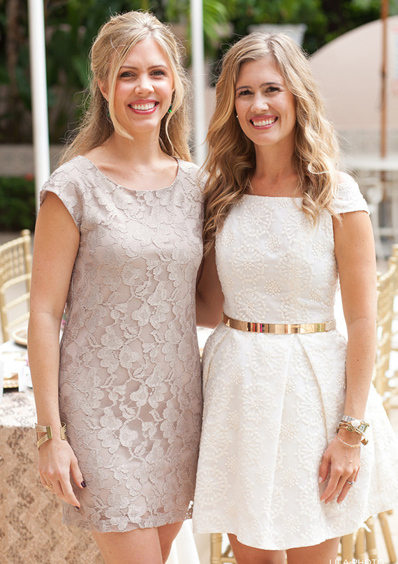 Gold and pink bridal shower