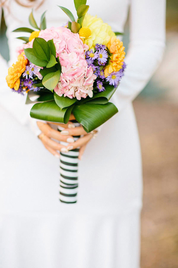 Modern bridal bouquet
