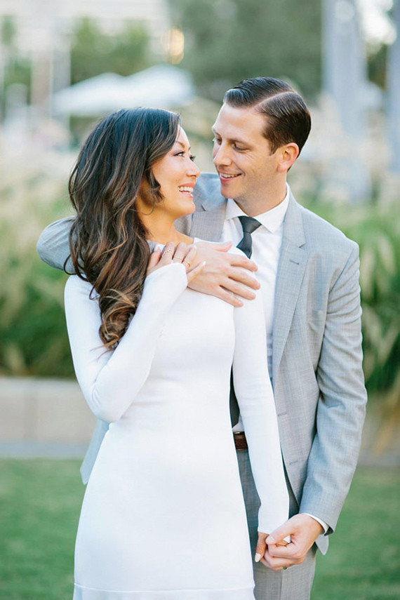 Modern wedding portrait