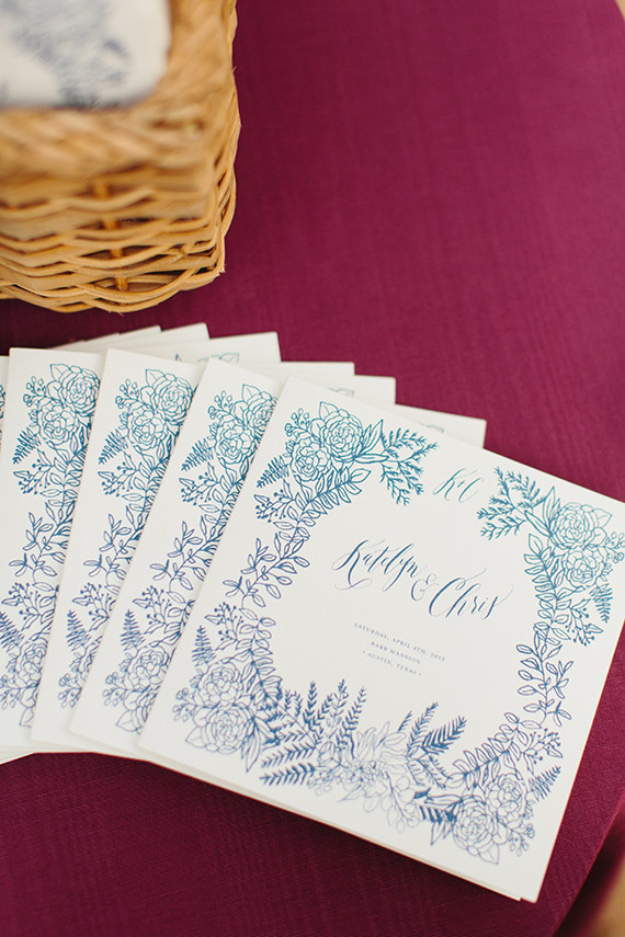 Wedding ceremony programs